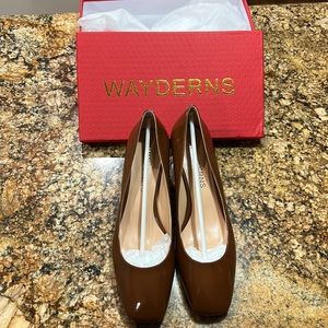 Brand New Brown Block Heel